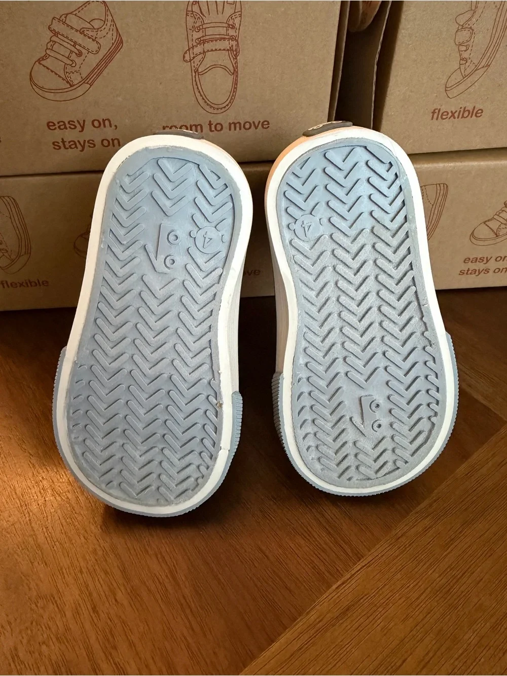 See Kai Run Light Blue and Navy High-Top Sneakers for Kids
